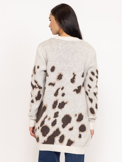 animal print cardigan animal print cardigan