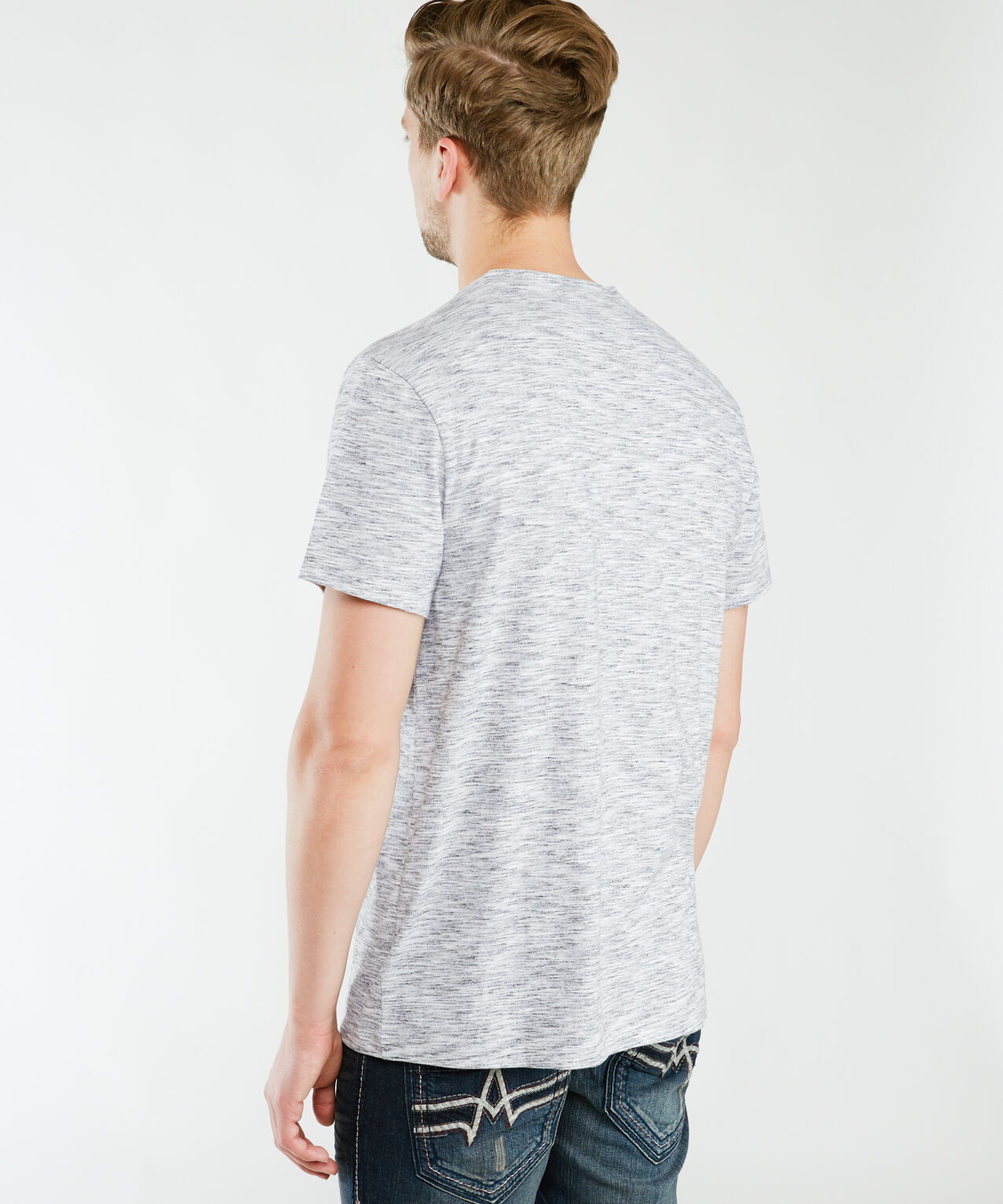 owen inject dye v-neck t-shirt Image 2