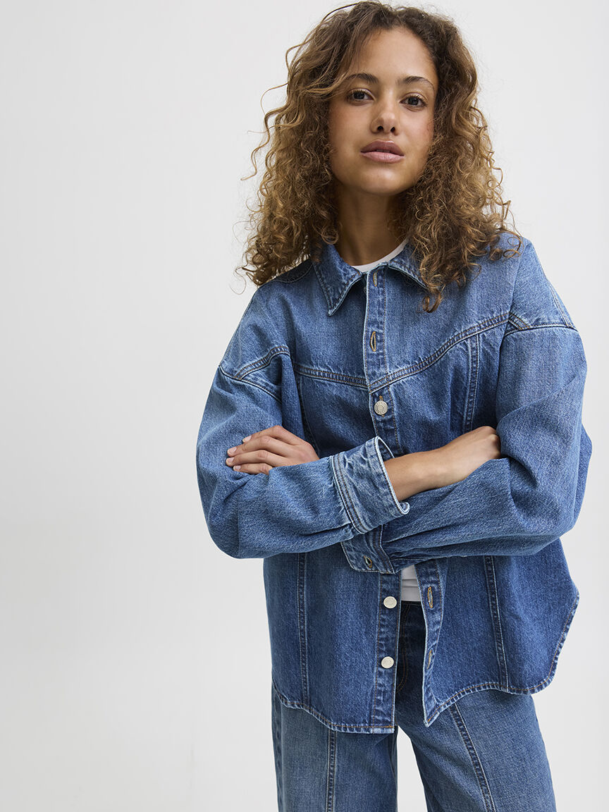 jamila denim overshirt