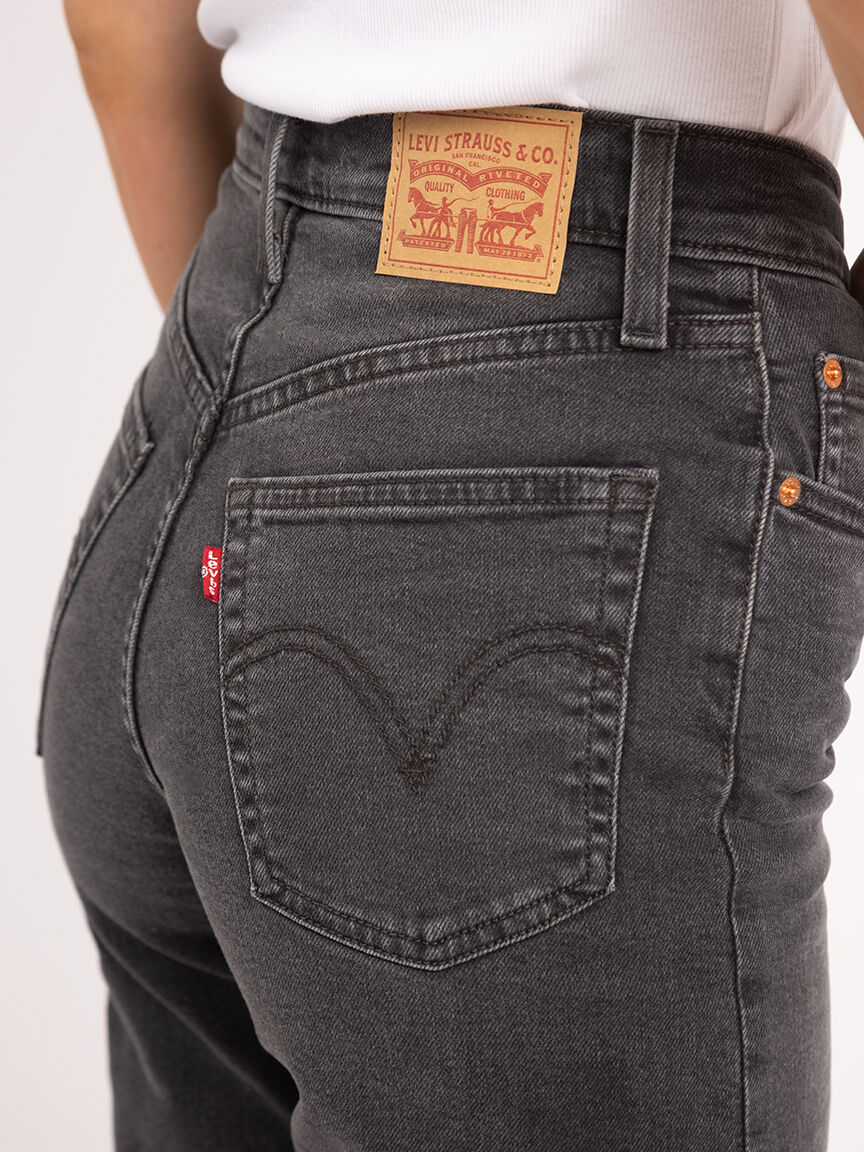 ribcage straight leg jean black Image 5