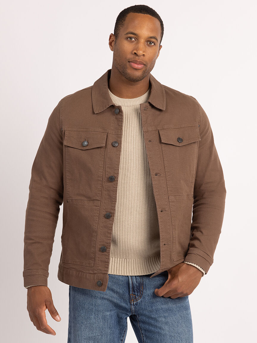 Denim jacket with plaid lining deals