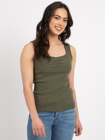 guilty square neck tank
