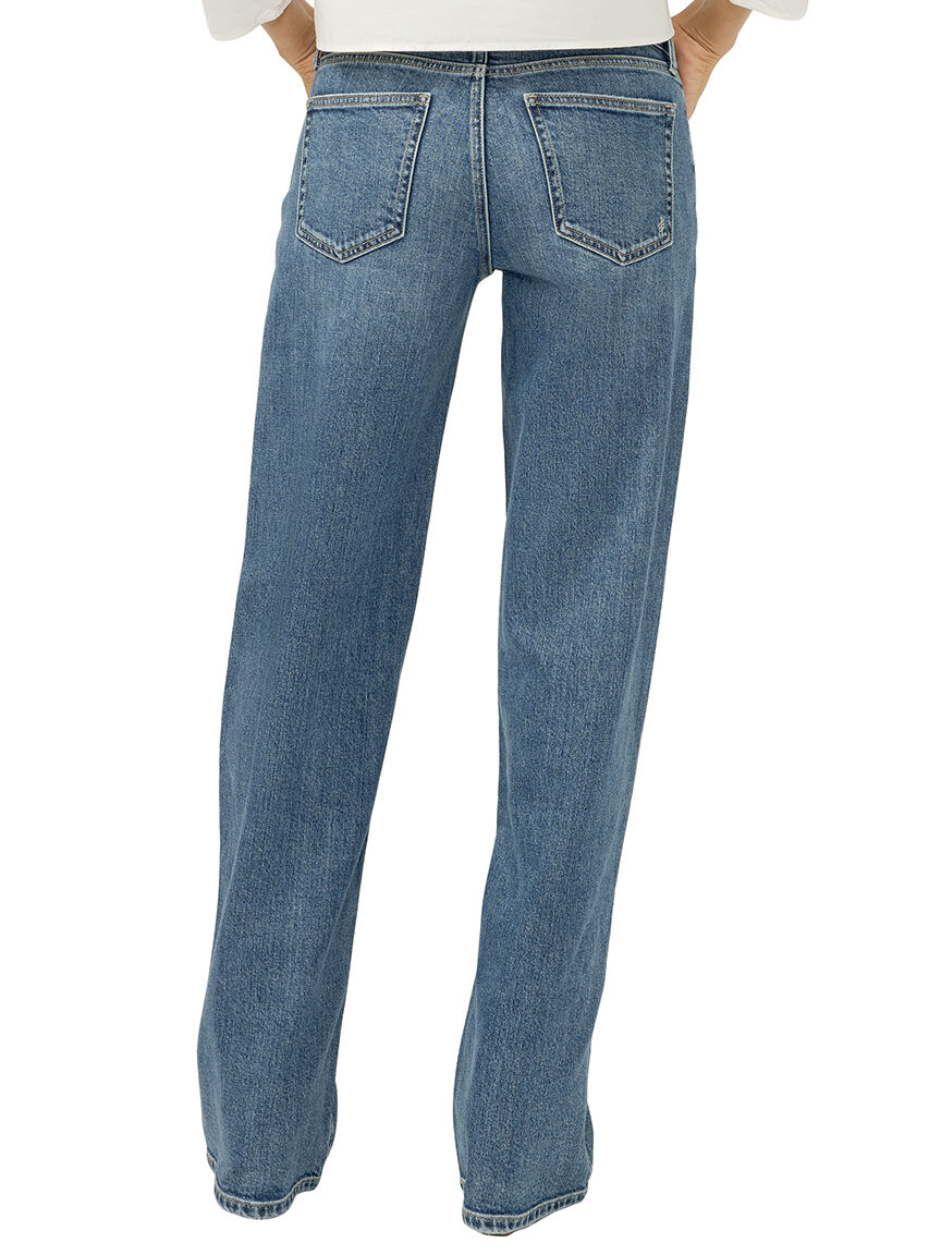Loose & Low Rise Straight Leg Jeans