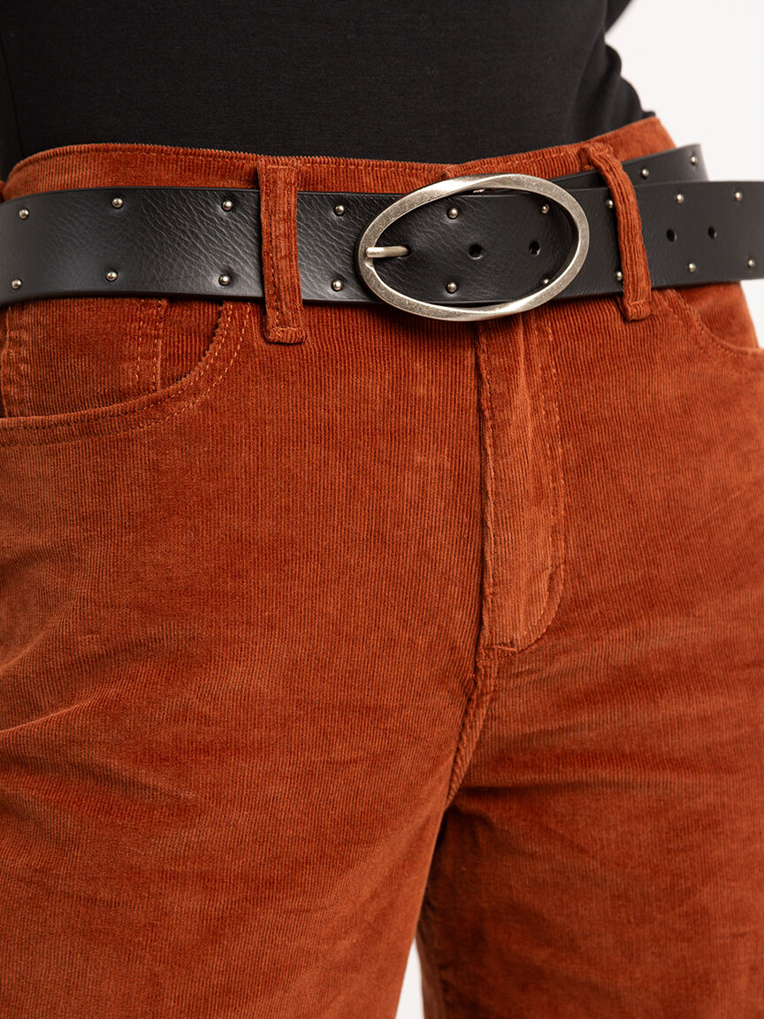 women's leather belt with studs Image 5