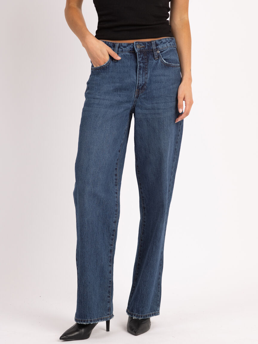 faye wide leg jean dark authentic Image 2