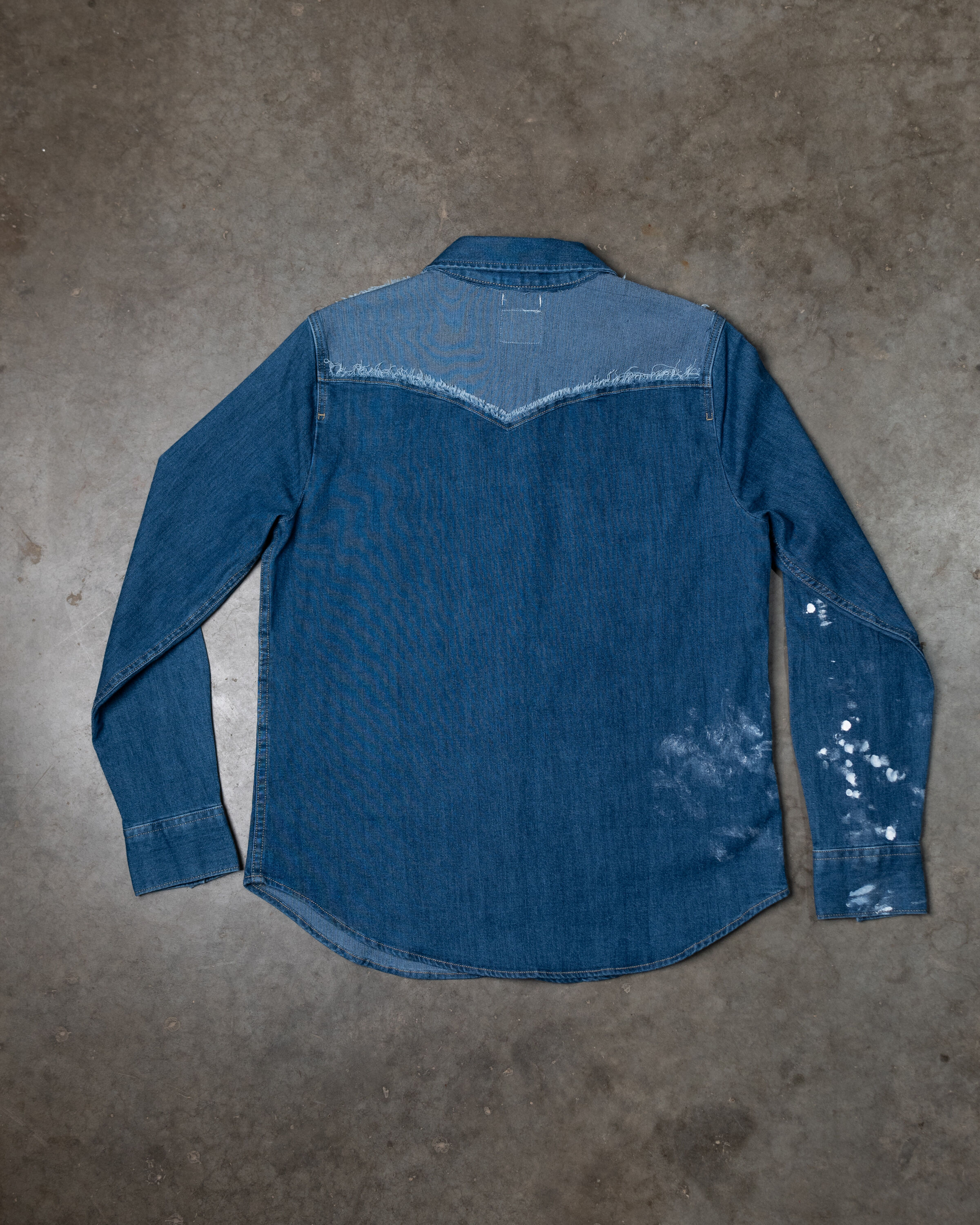 levi's pearl snap denim shirt Image 3