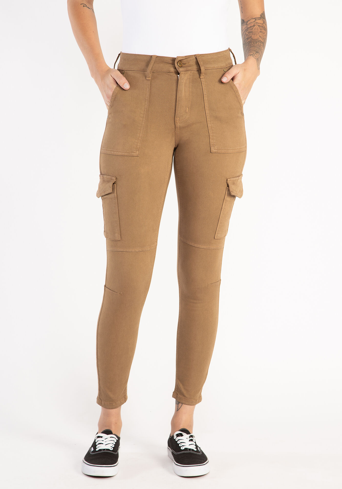 Khaki cargo new arrivals pants womens skinny