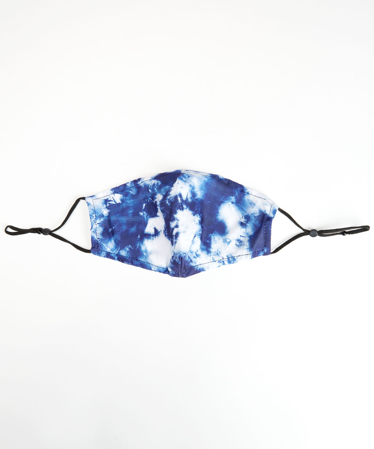 blue tie dye face mask Image 3