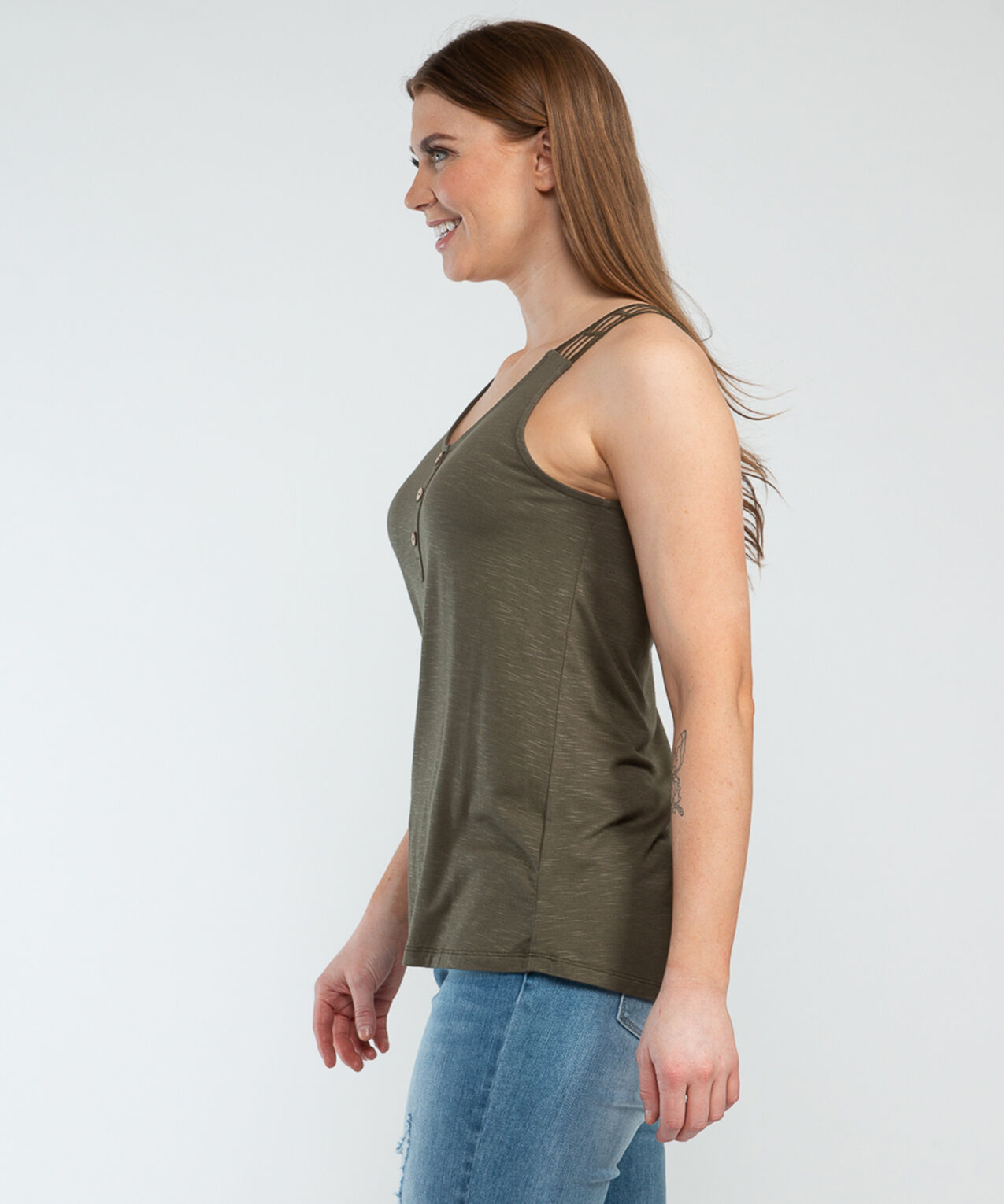 tracy henley crochet tank top Image 3