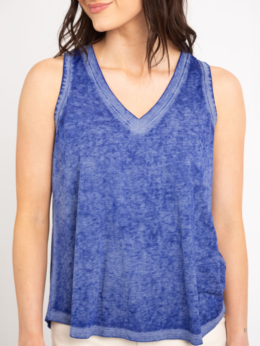 kalinda vneck burn out tank top Image 4