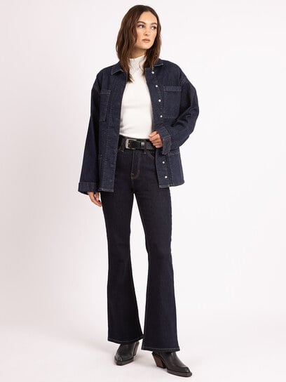 nevaeh chore jacket rinse nevaeh chore jacket rinse