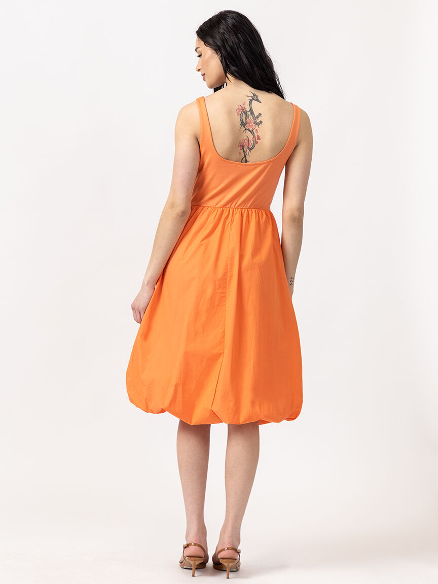 poplin bubble dress