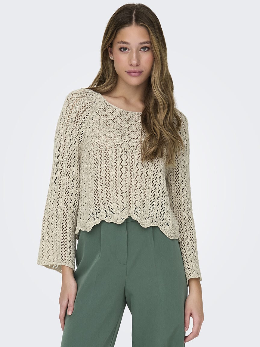 nola 3/4 sleeve sweater