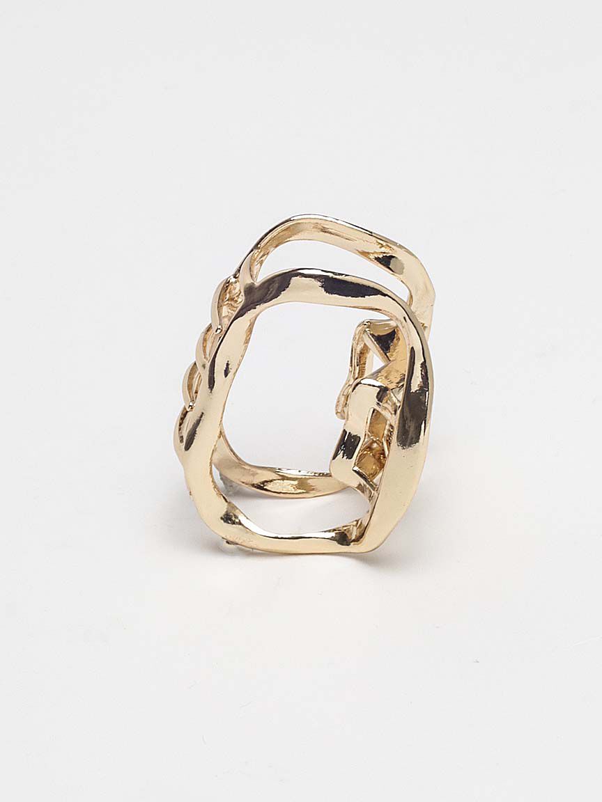 organic shape metal hair clip Image 2