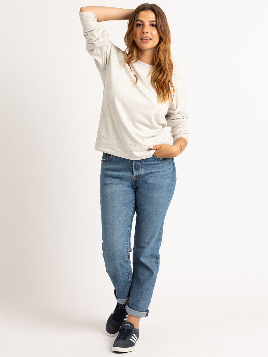 hermione super soft crew neck popover Image 4