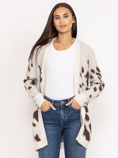 animal print cardigan animal print cardigan