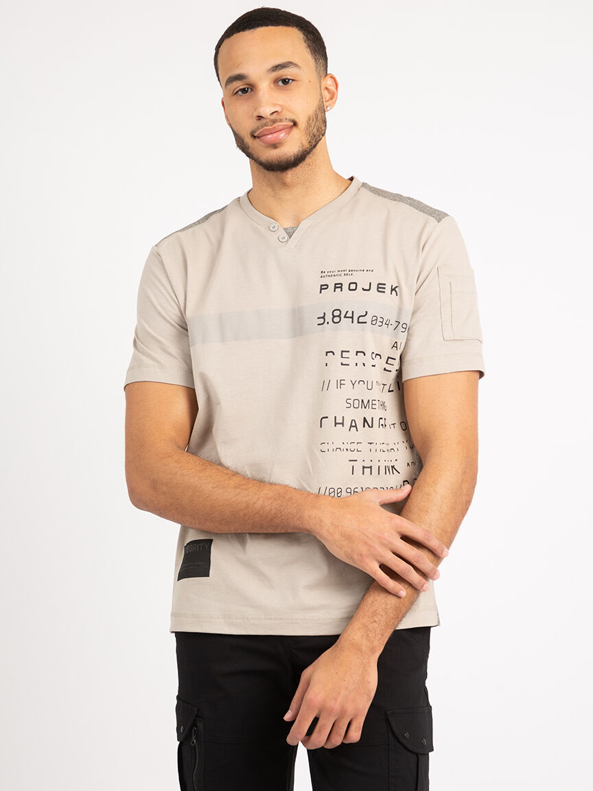 ss henley tshirt Image 1