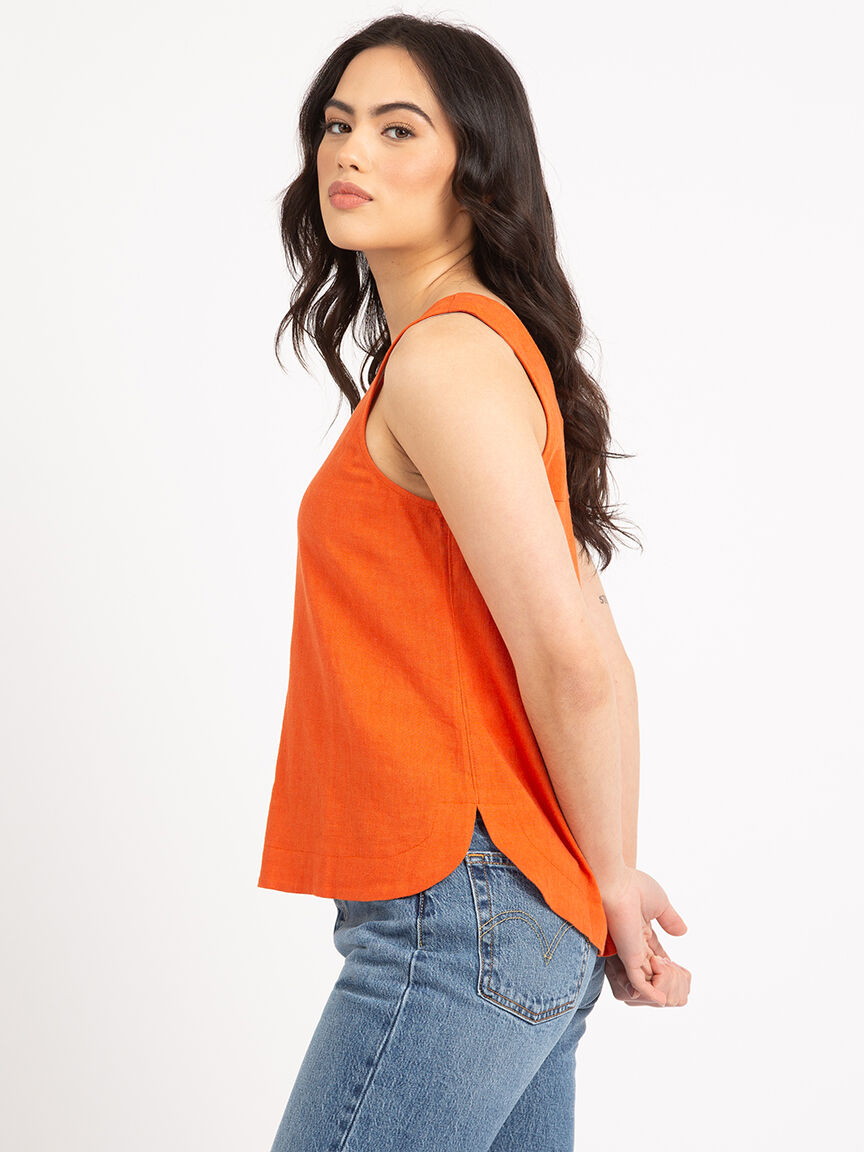 maisie double v neck tank top Image 3