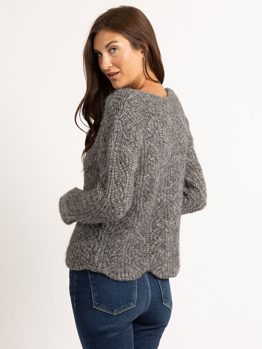 lilibet scalloped hem pointelle popover Image 4