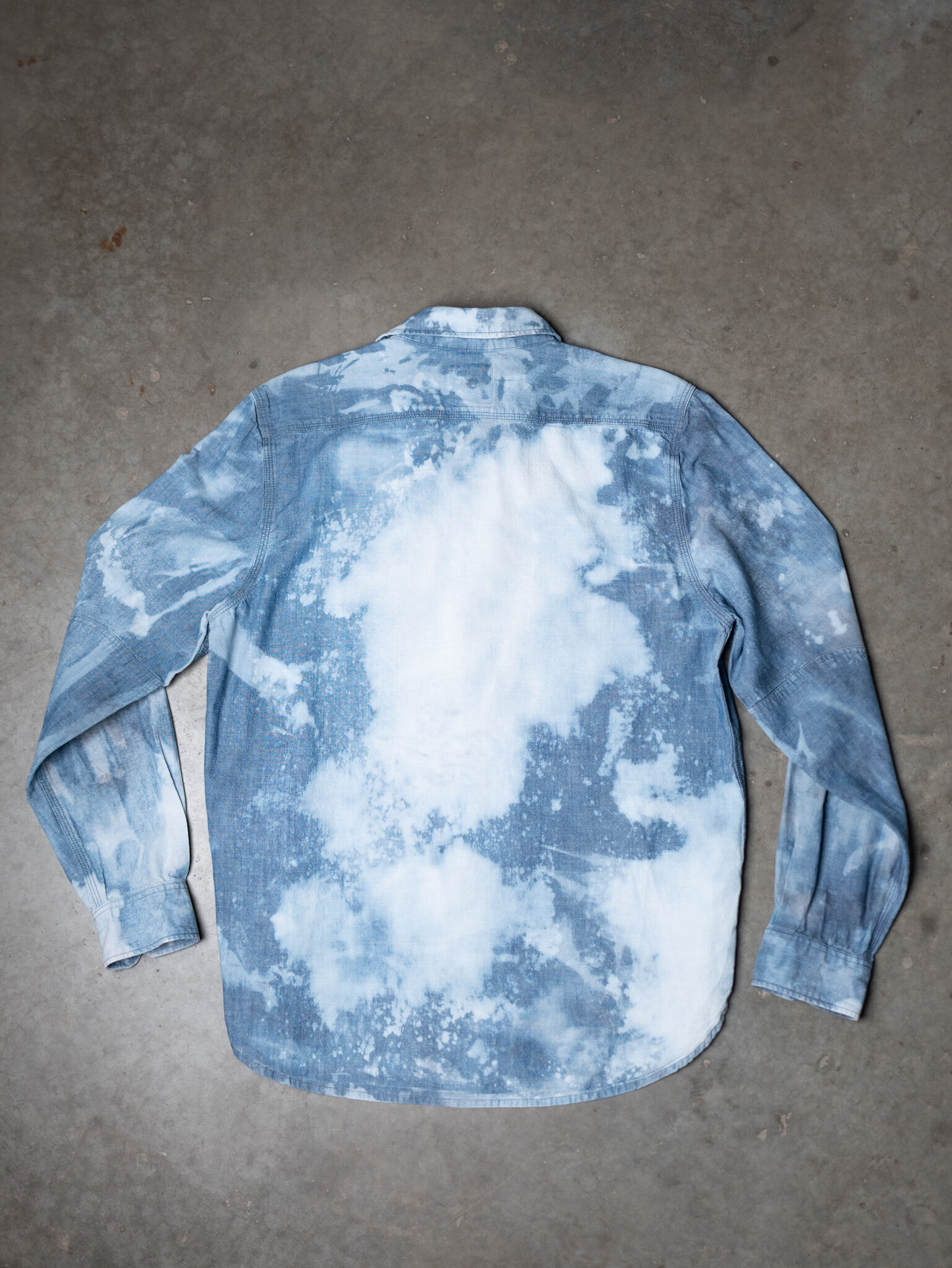 levi's bleached button up shirt circa 2000s Image 3