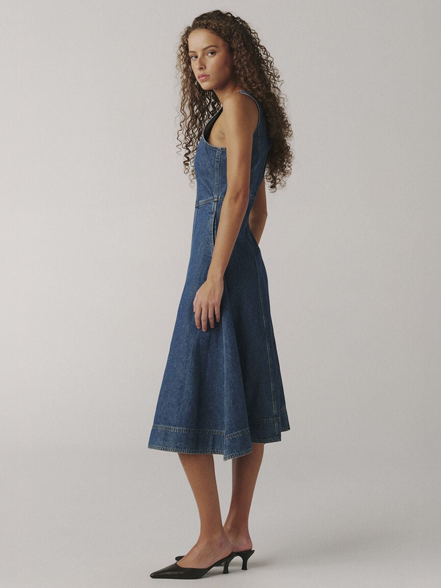 southern belle denim dress