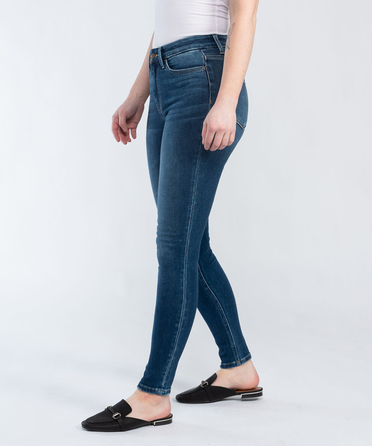high rise skinny jeans Image 3