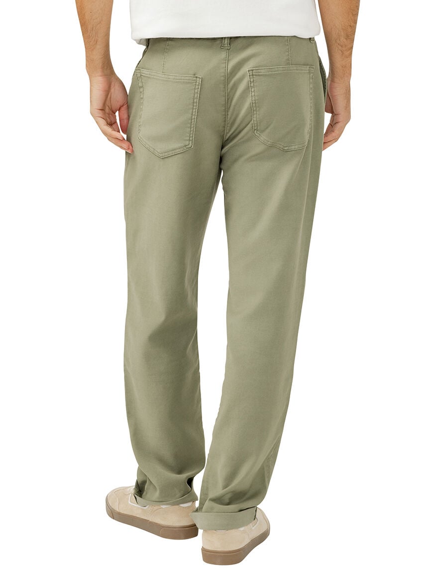 Relaxed Fit Trouser Leg Knit Flex Jeans