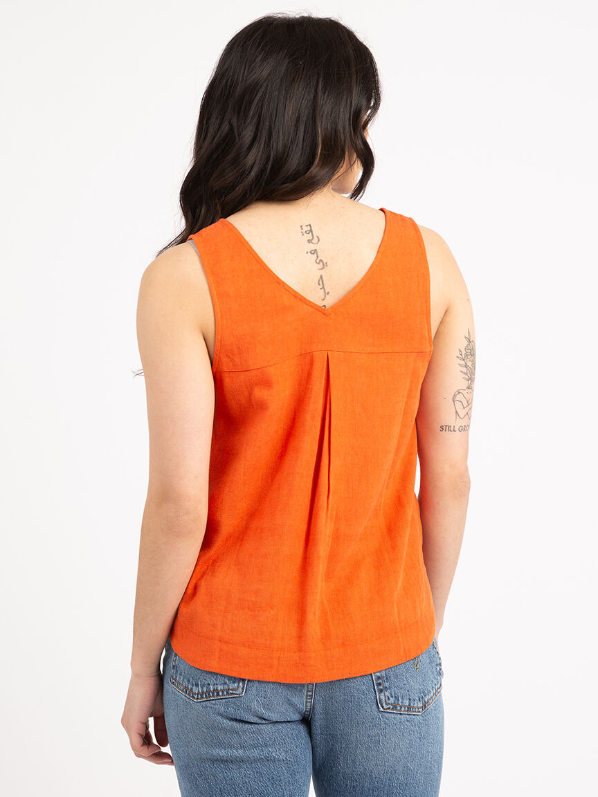 maisie double v neck tank top Image 4