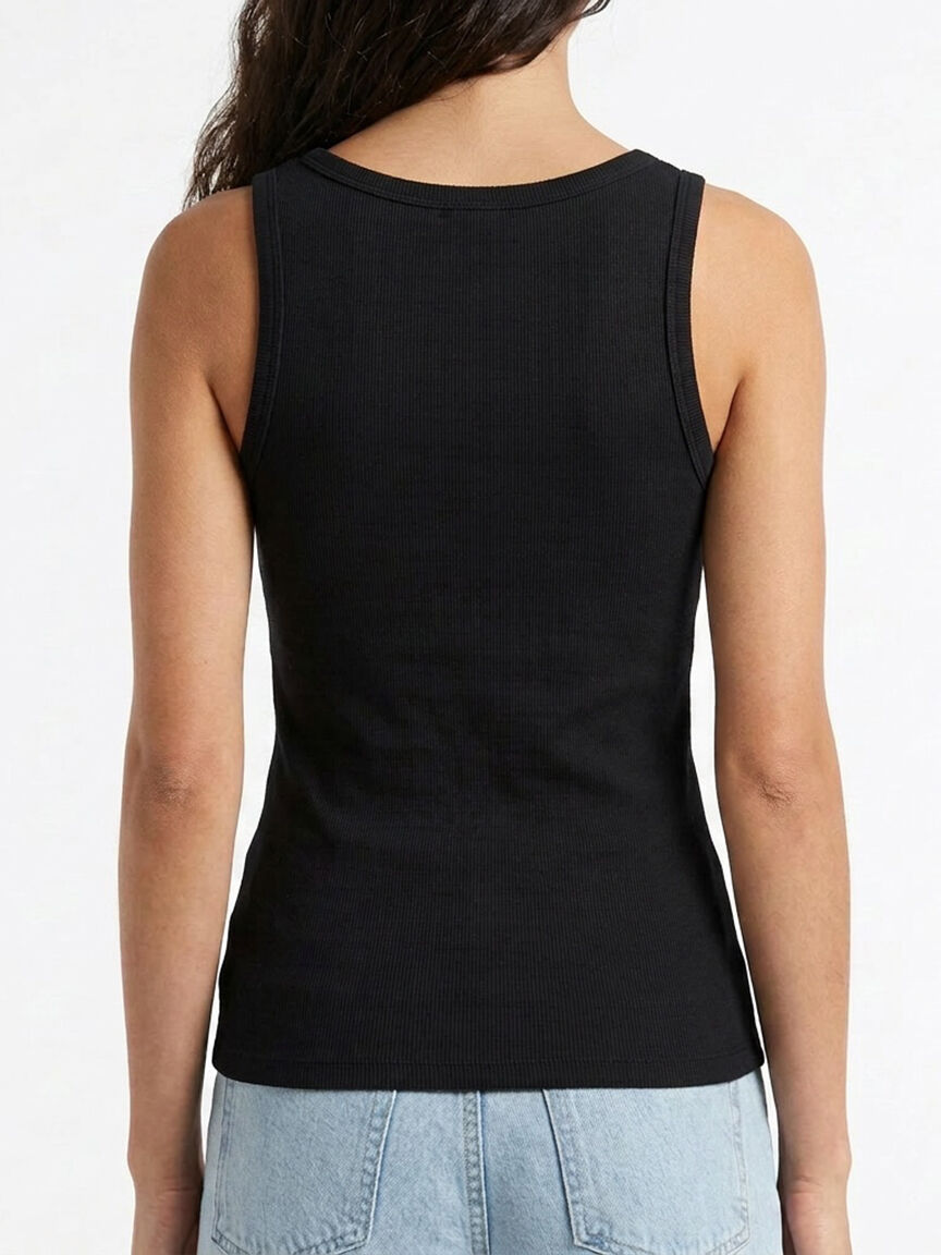 ribbed henley tank