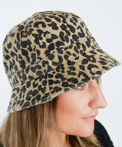 leopard bucket hat Image 1