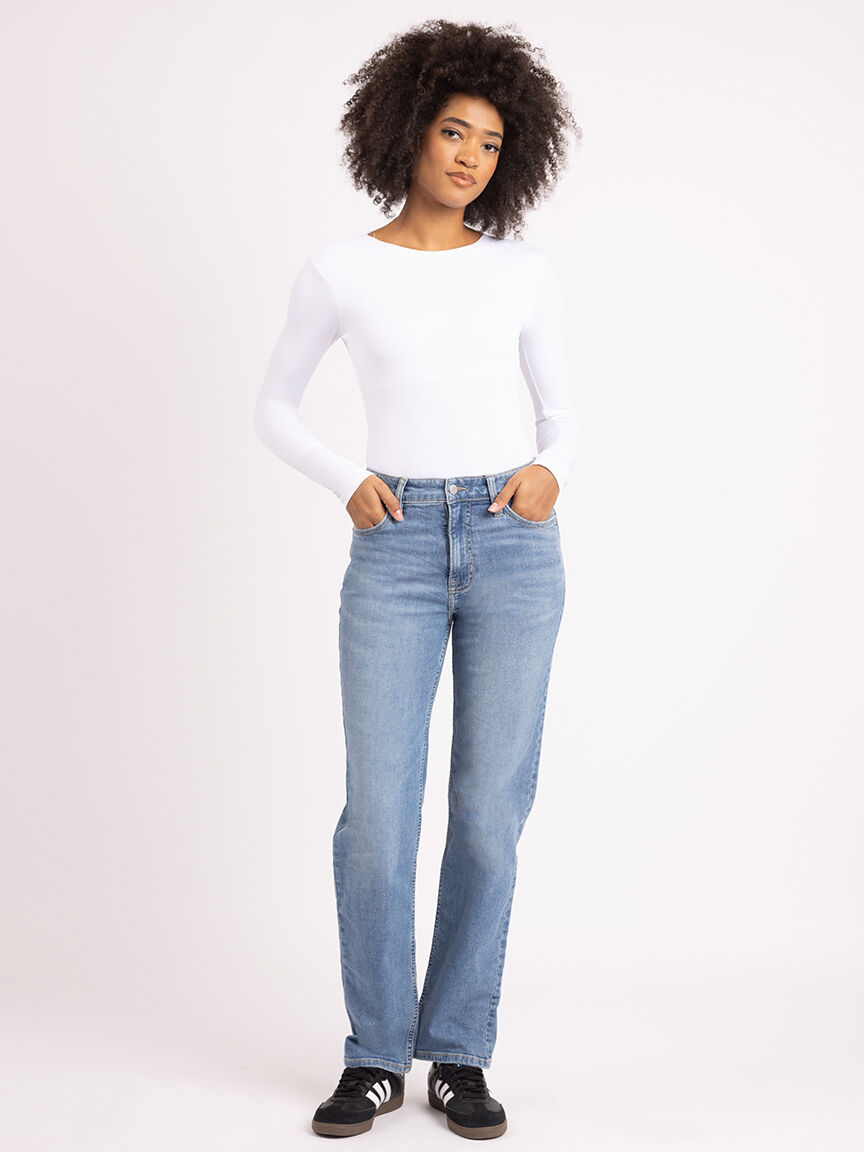 tegan straight leg jean light authentic