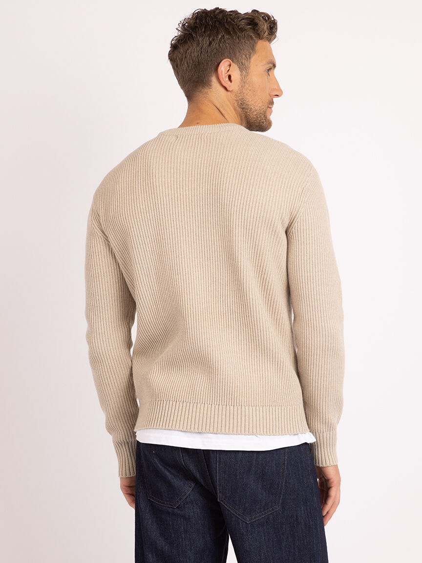 derek washed ribbed crewneck Image 4