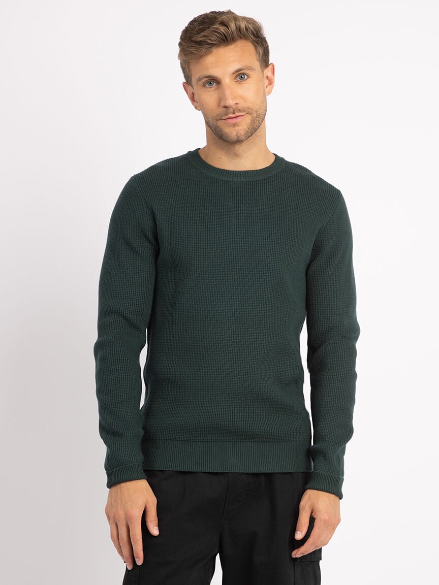 austin waffle stitch crewneck Image 1