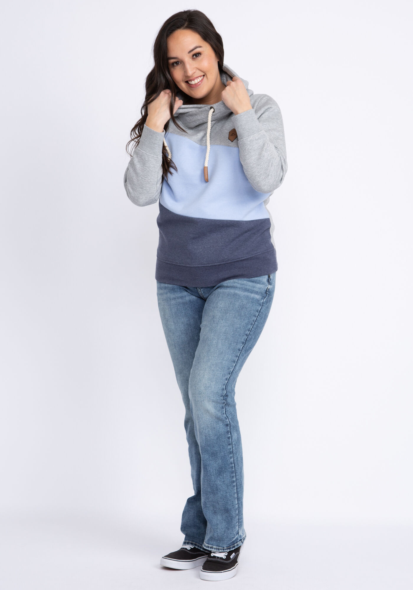 ainsley colorblock hooded popover Image 3