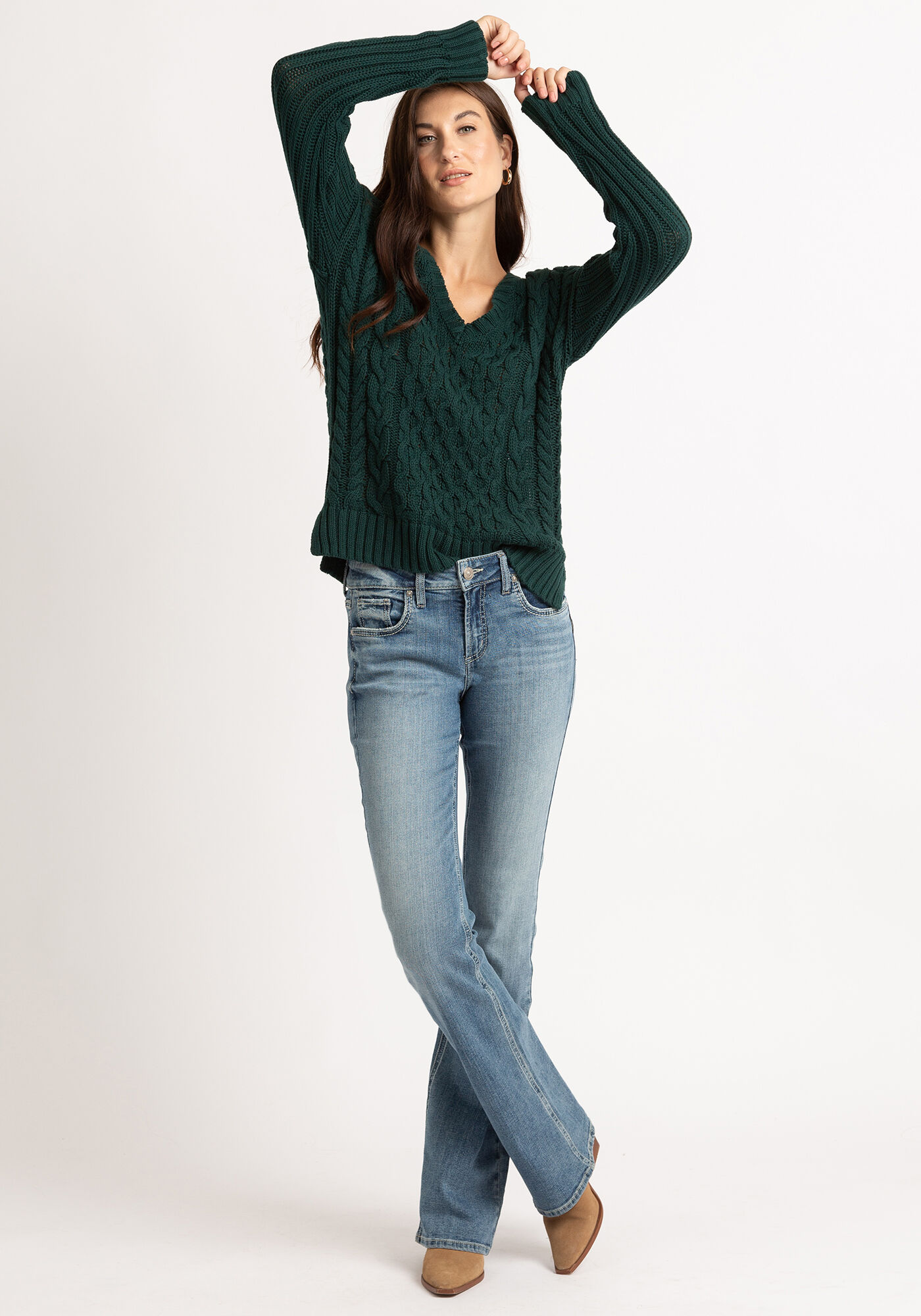 wanda cable v-neck popover Image 2