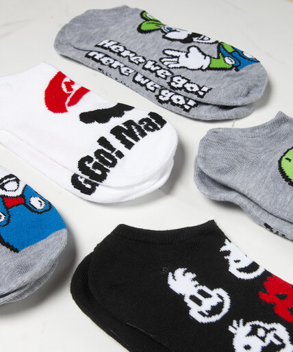 5 Pack Mario Socks Image 4
