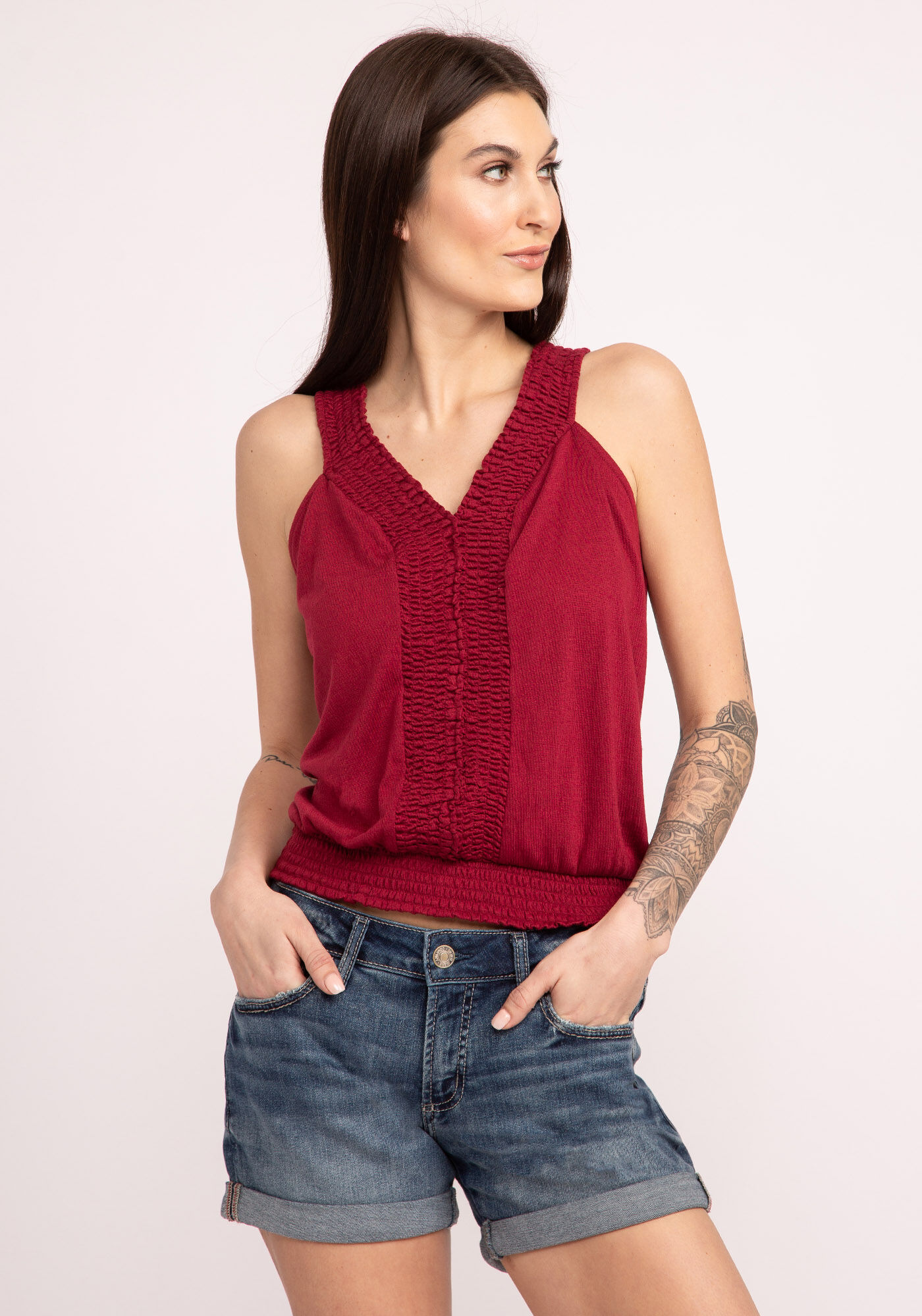 athena double v-neck top Image 1