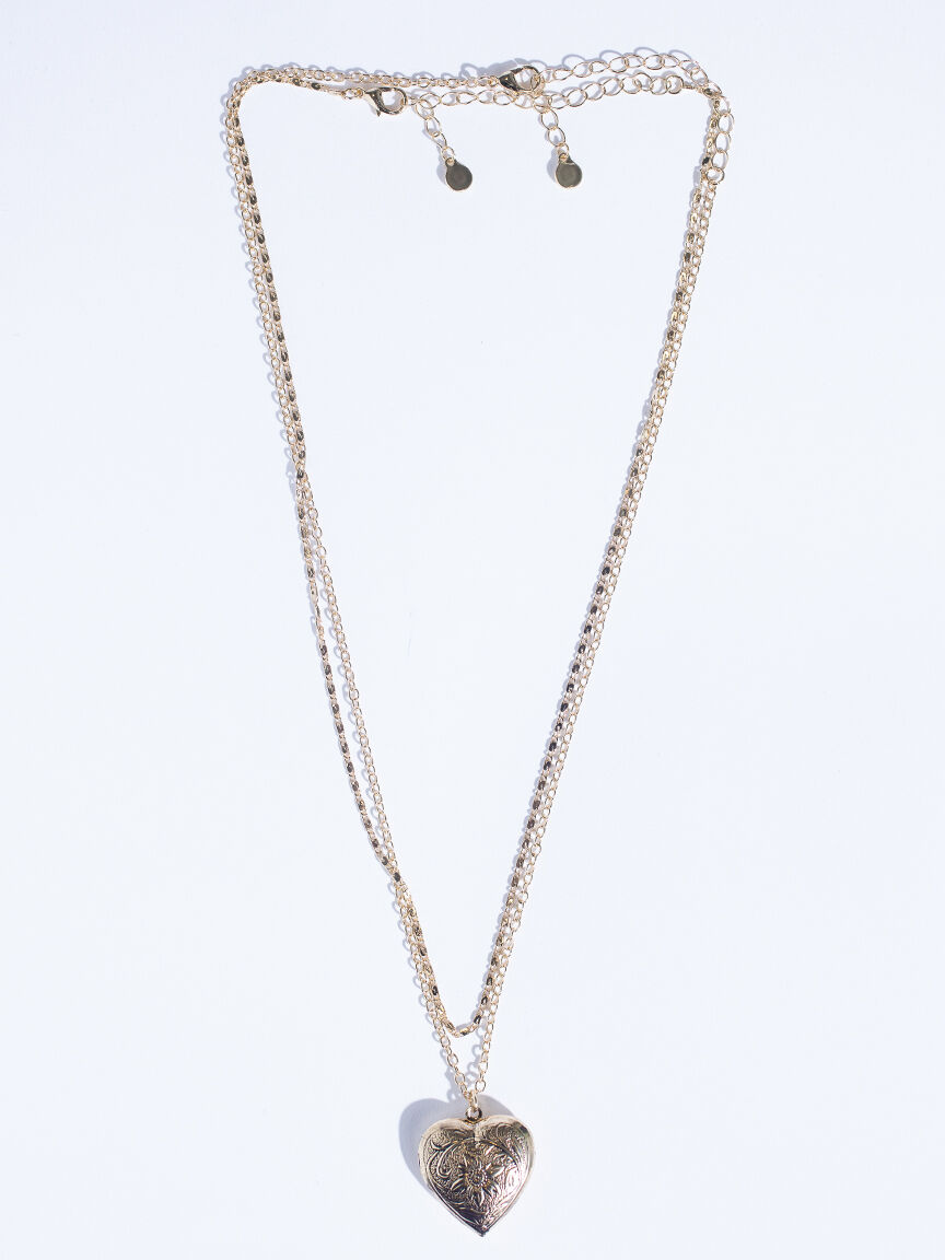 vintage heart locket necklace Image 5