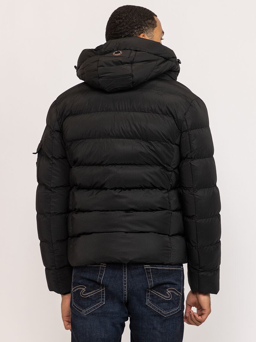 matte shine puffer jacket