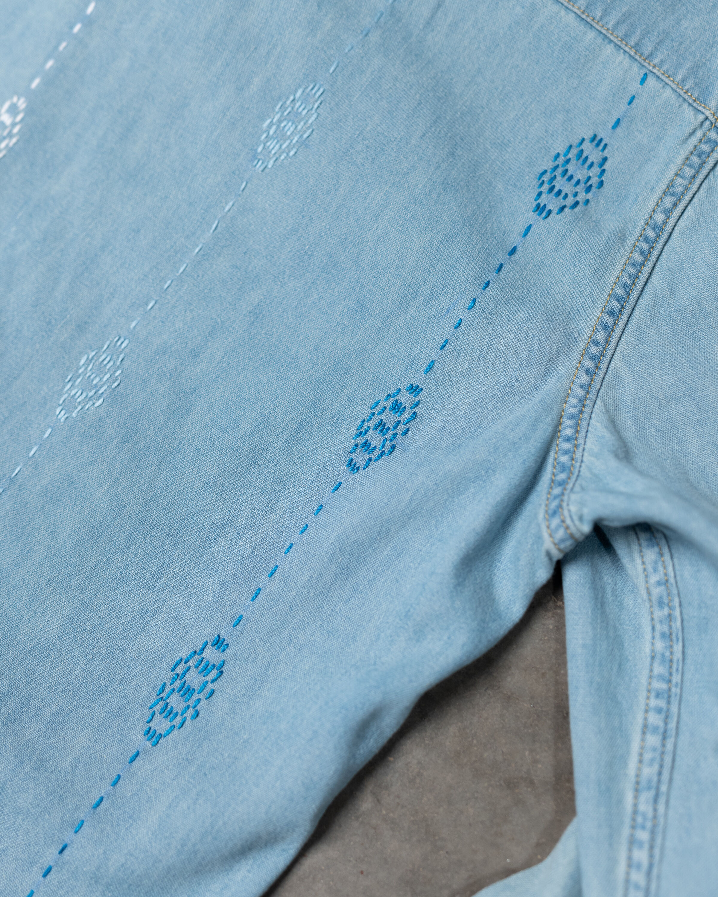 levi's pearl snap denim shirt Image 5