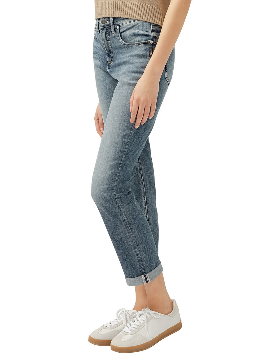 Beau High Rise Slim Leg Luxe Stretch Jeans