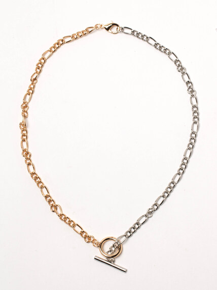 two tone toggle necklace Image 1