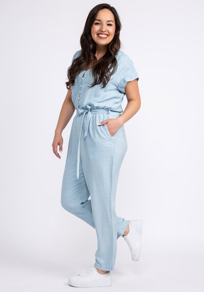 reilly chambray denim jumpsuit Image 3