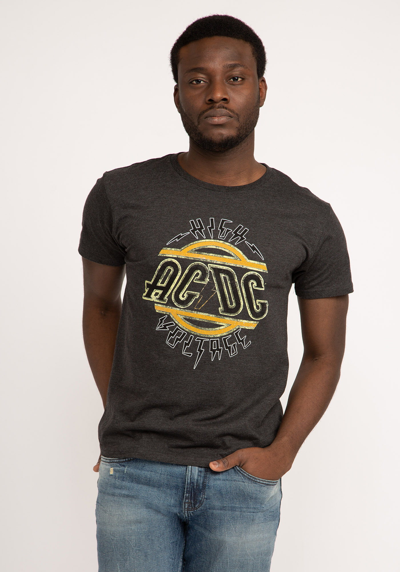 orange high voltage t-shirt Image 1