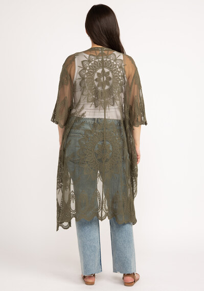embroidered mesh wrap Image 2