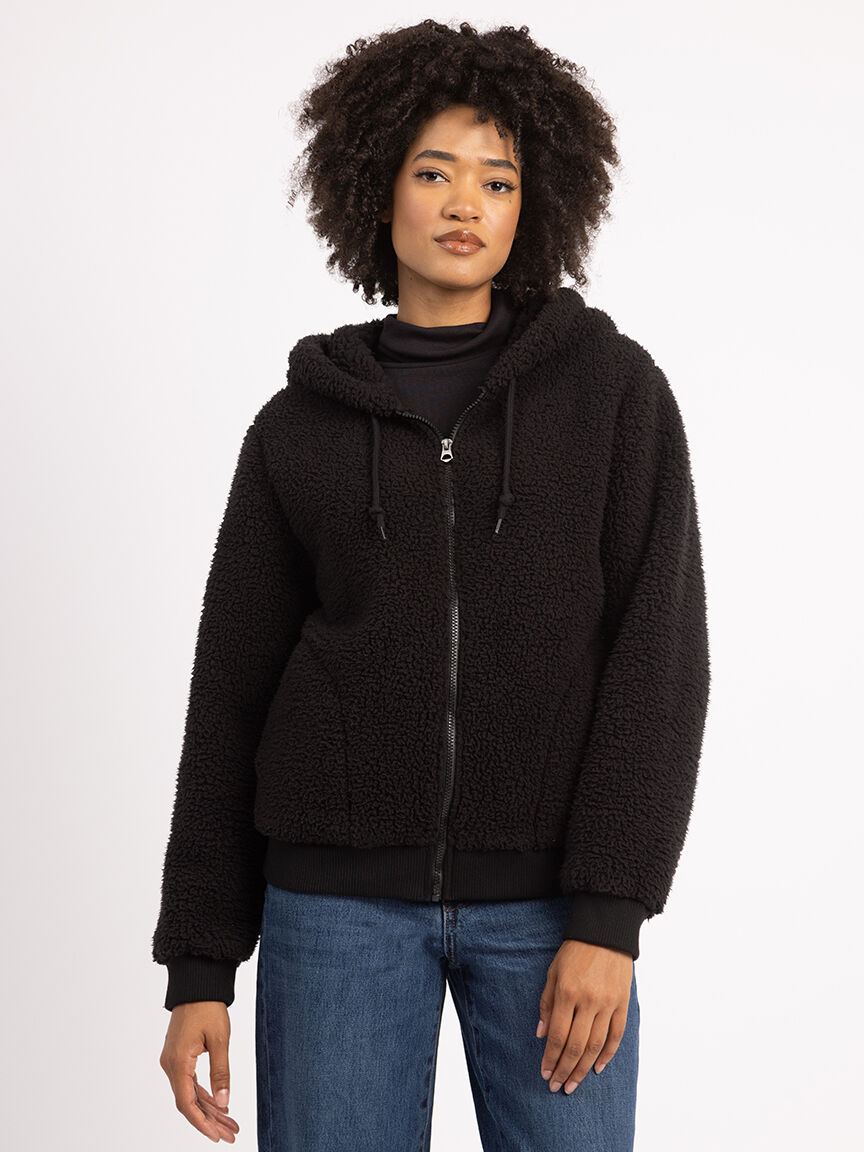 carley full zip sherpa hoodie Bootlegger 2000007796
