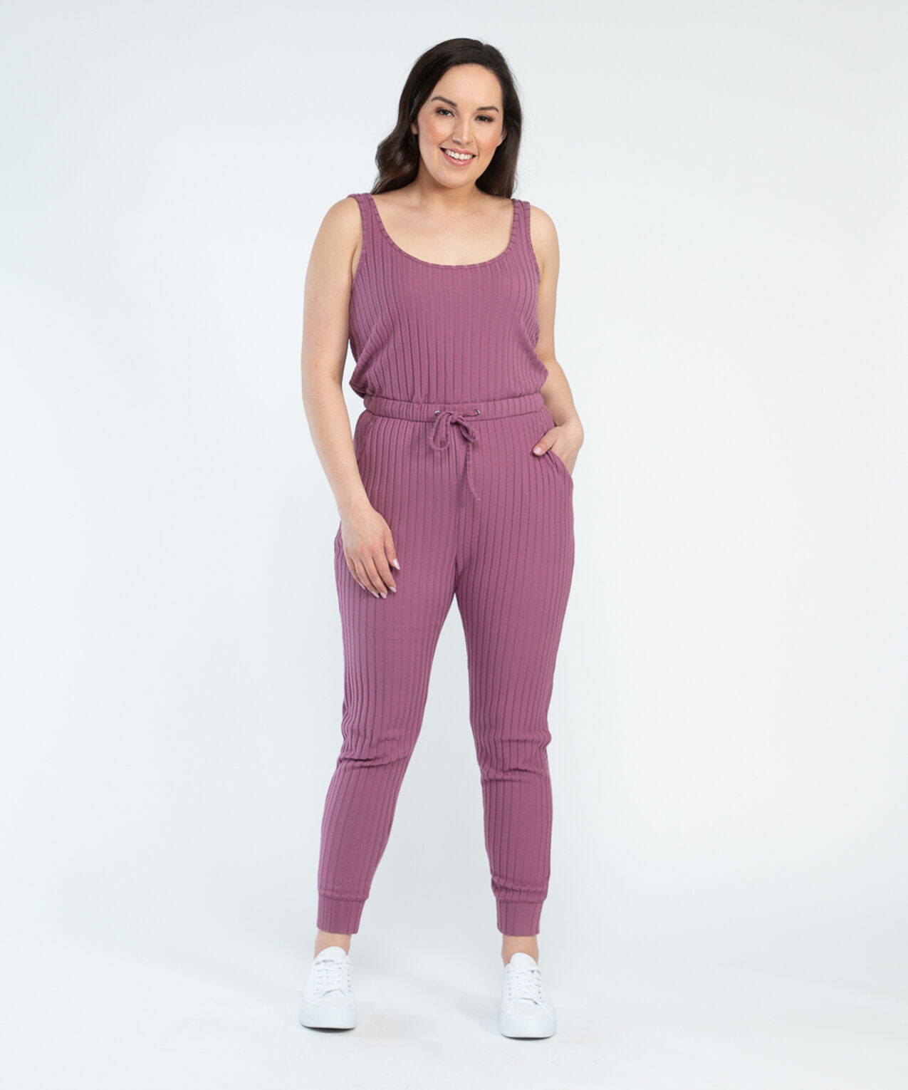 rib knit jumpsuit - blair Image 1