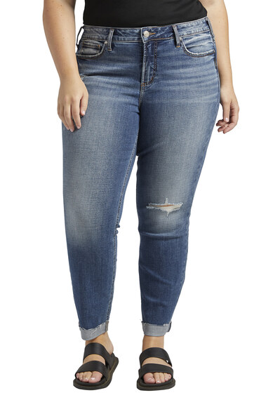 suki mid rise slim straight leg jeans Image 1