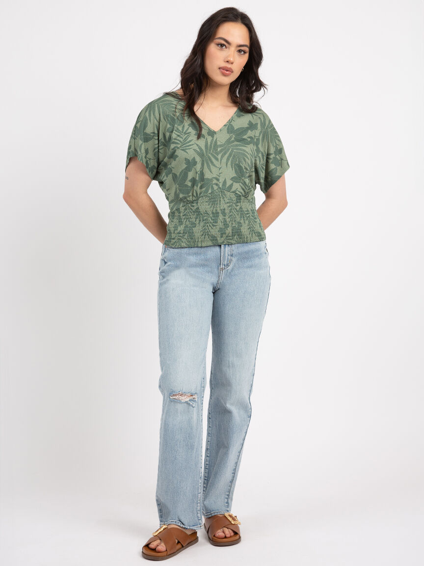 v-neck batwing top Image 2