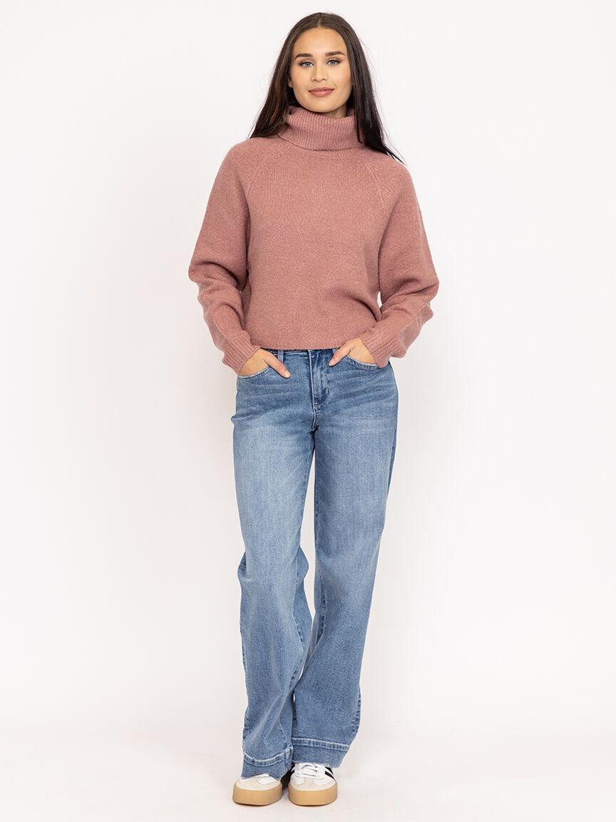 mockneck sweater